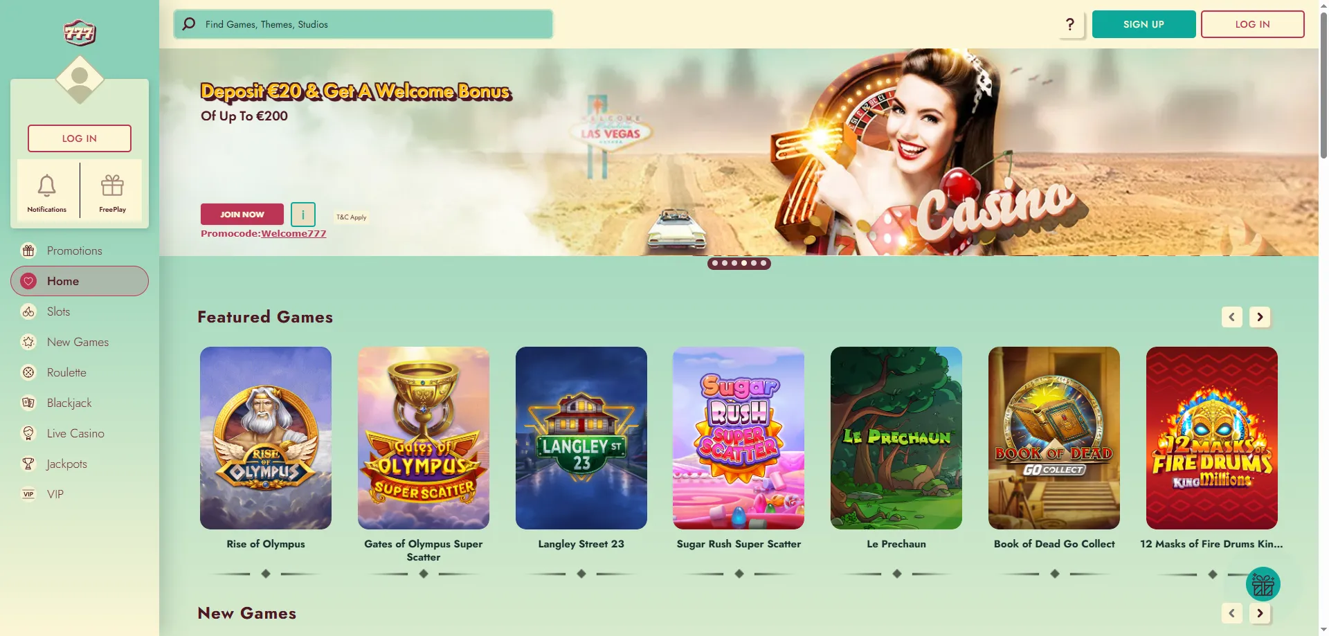 777 Casino overview — secure login and real money gaming